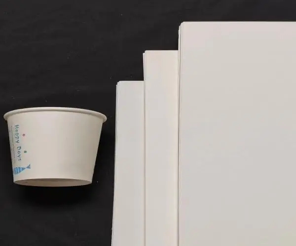 Conseil enduit de PE pour la fabrication de gobelets en papier